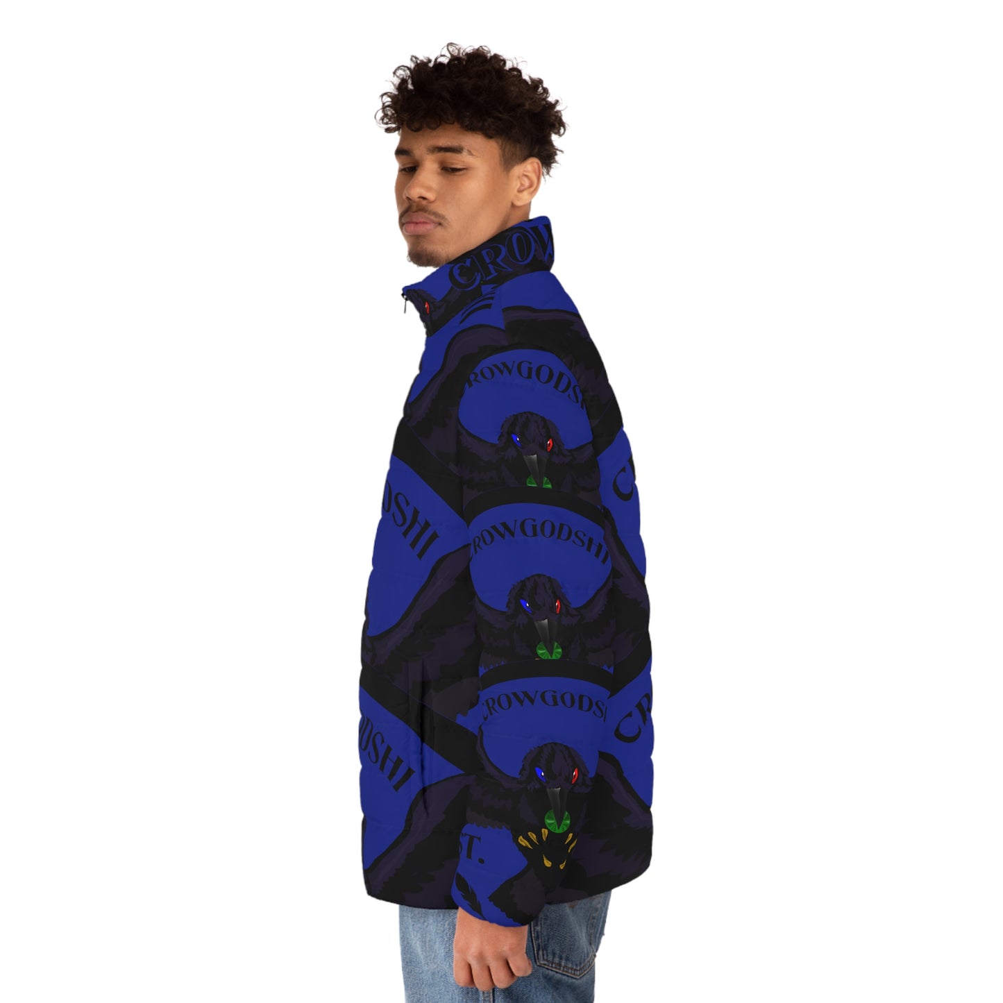Men's Special Edition Crowgodshi Puffer Jacket, DUKE BLUE LOGO