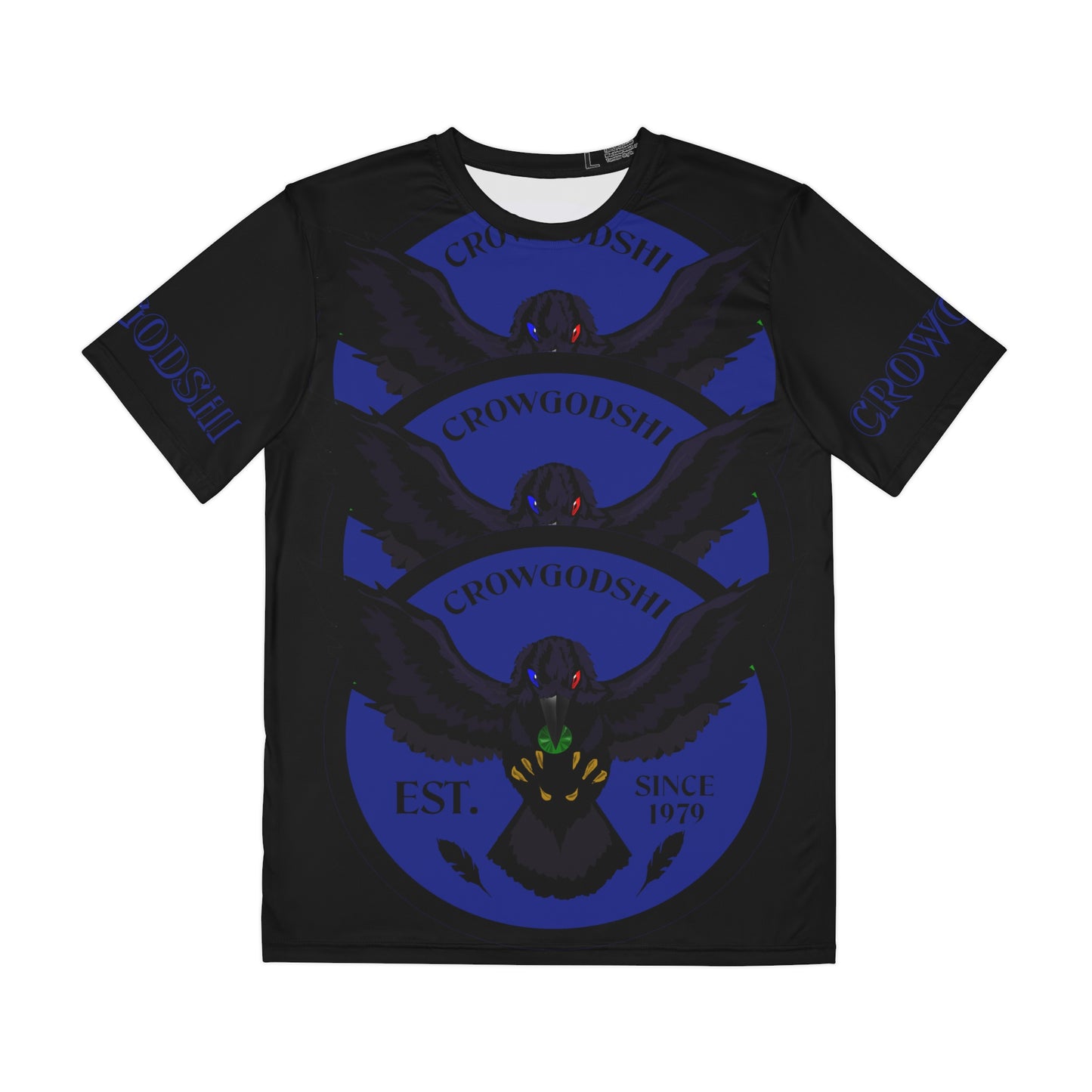 Special Edition Crowgodshi Designer T-shirt, DUKE BLUE LOGO