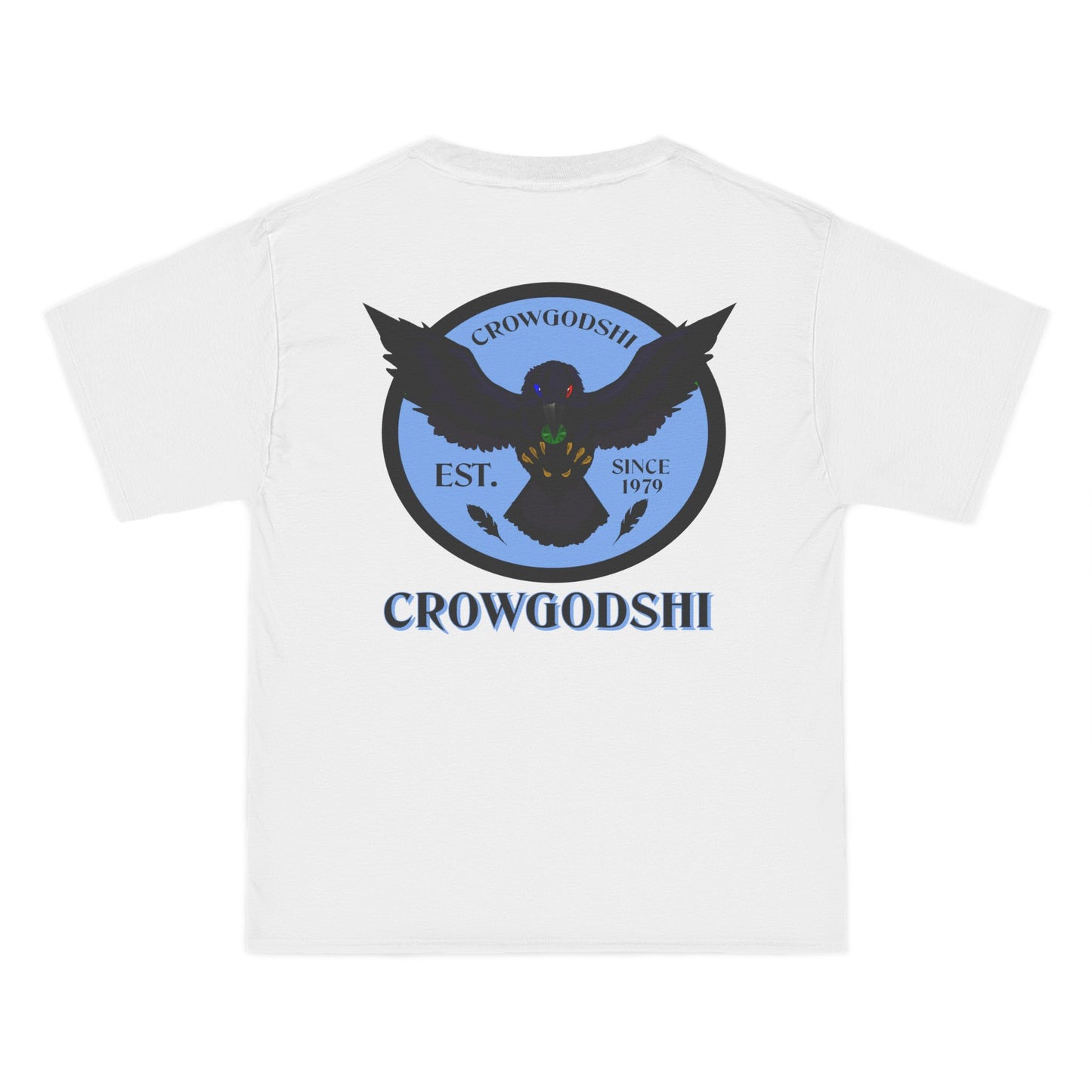 Crowgodshi First Generation Limited Edition Beefy-T®, CAROLINA BLUE LOGO