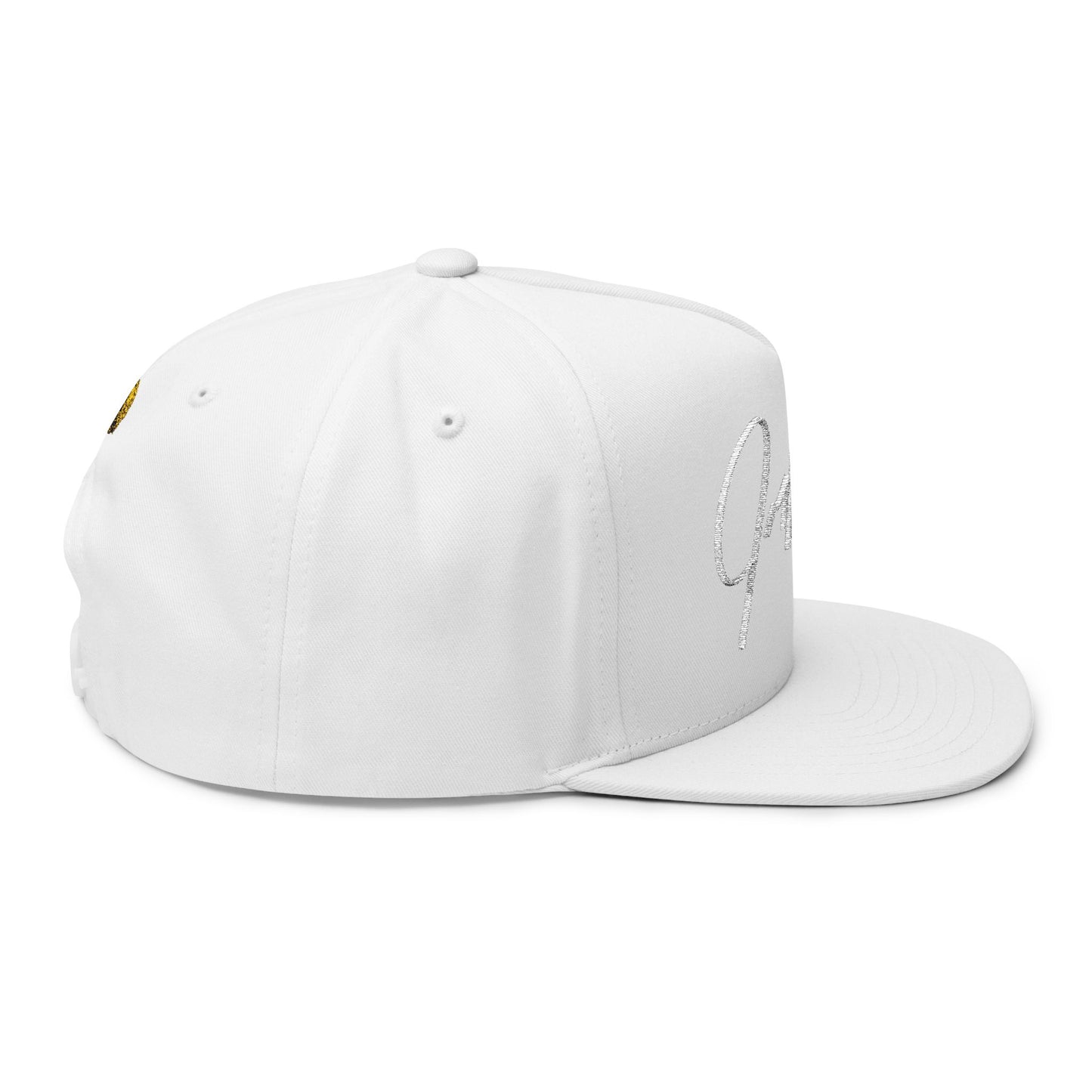 Crowgodshi Designer Signature Flat Bill Cap