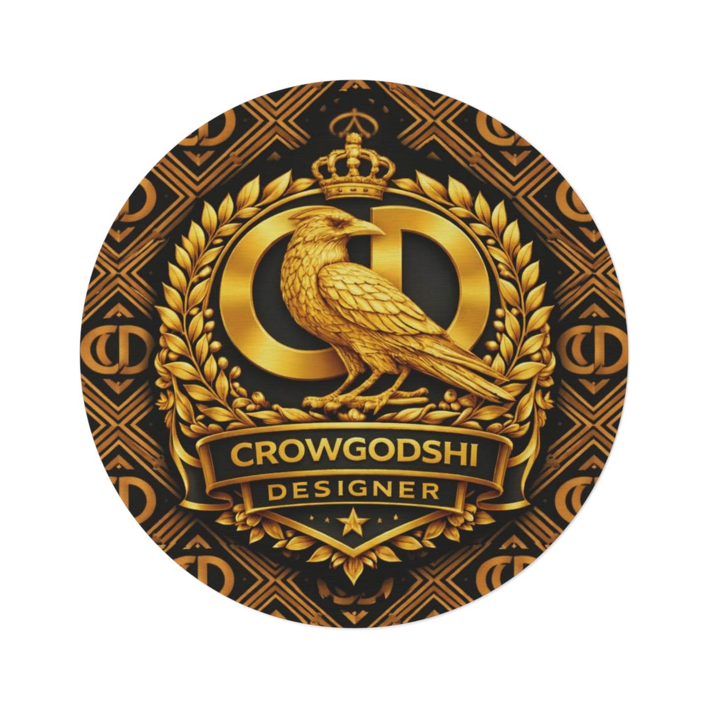 Crowgodshi Designer Decorative Floor Mat