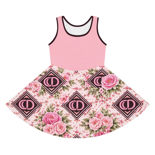 Crowgodshi Designer Girls' Sleeveless Sundress