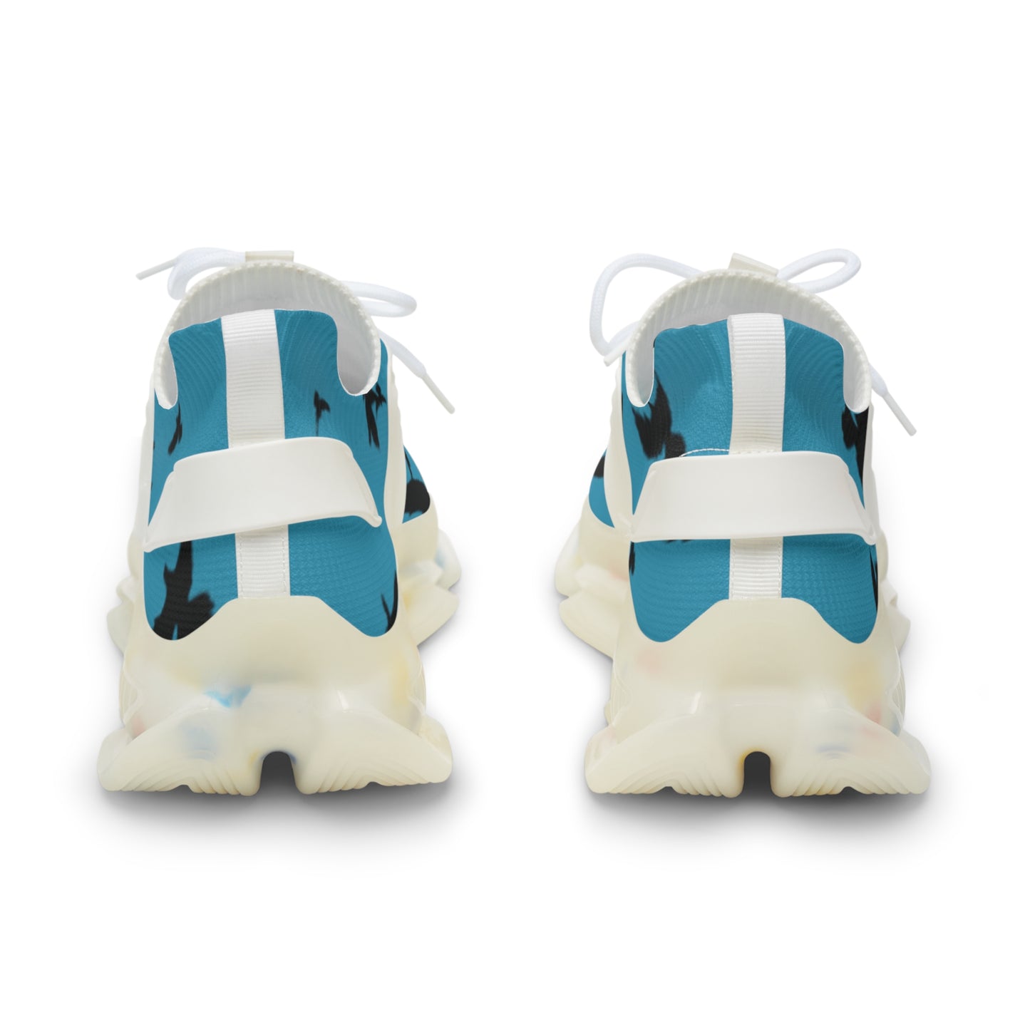 Crowgodshi Mesh Sneakers with Artistic Bird Print