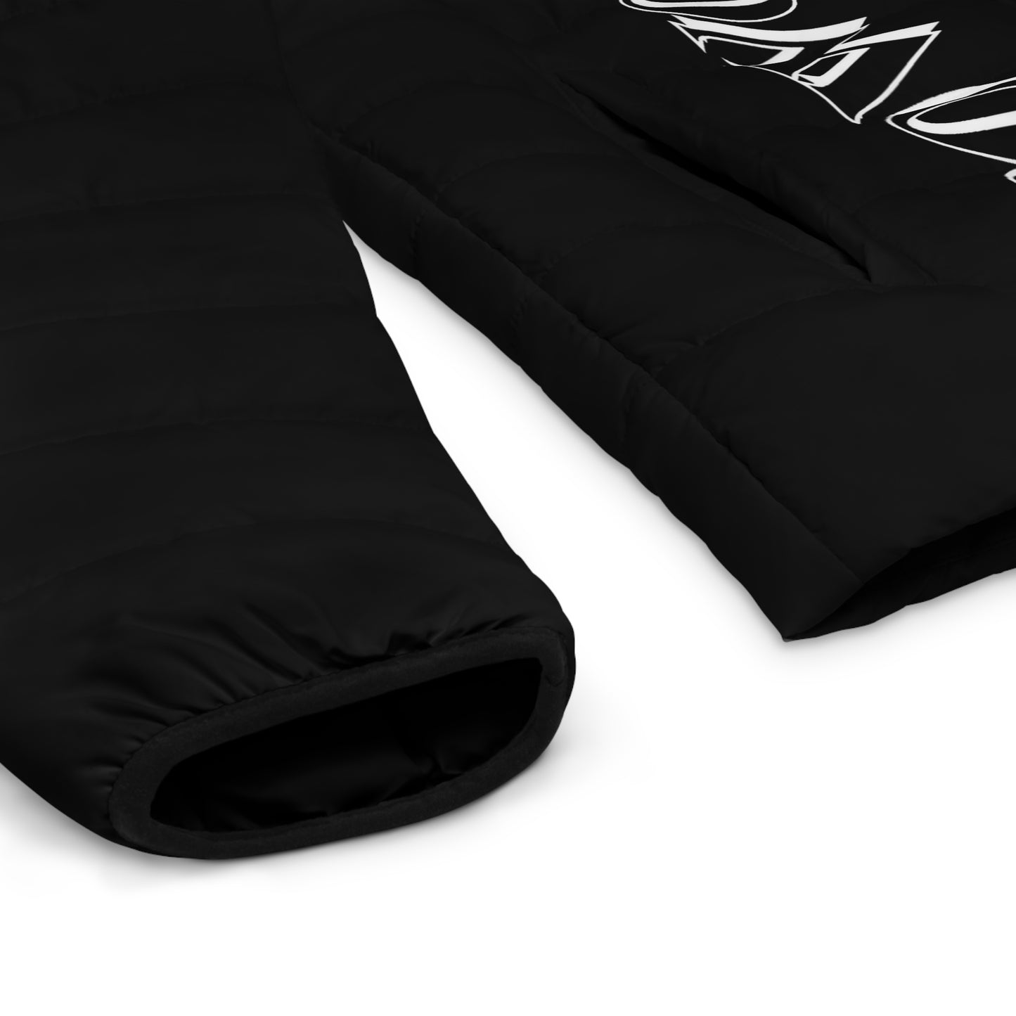 Men's CROWGODSHI Puffer Jacket, BLACK