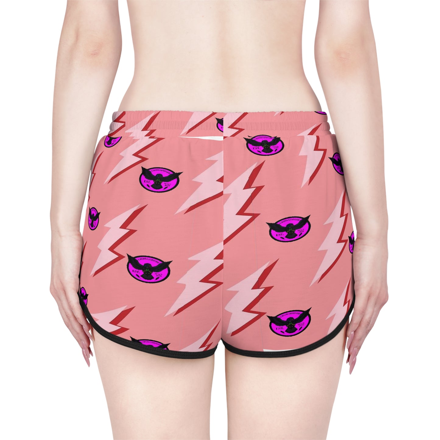 Crowgodshi Designer Pink Lightning Shorts