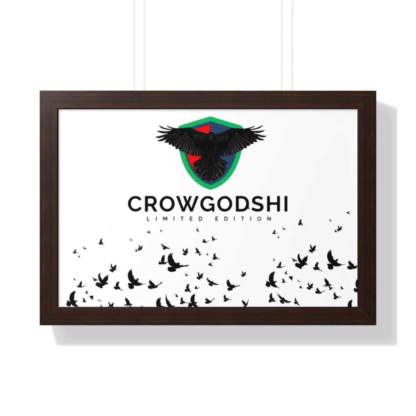 Limited Edition Crowgodshi Framed Horizontal Poster