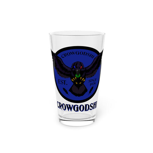 Duke Blue Logo Crowgodshi Pint Glass, 16oz