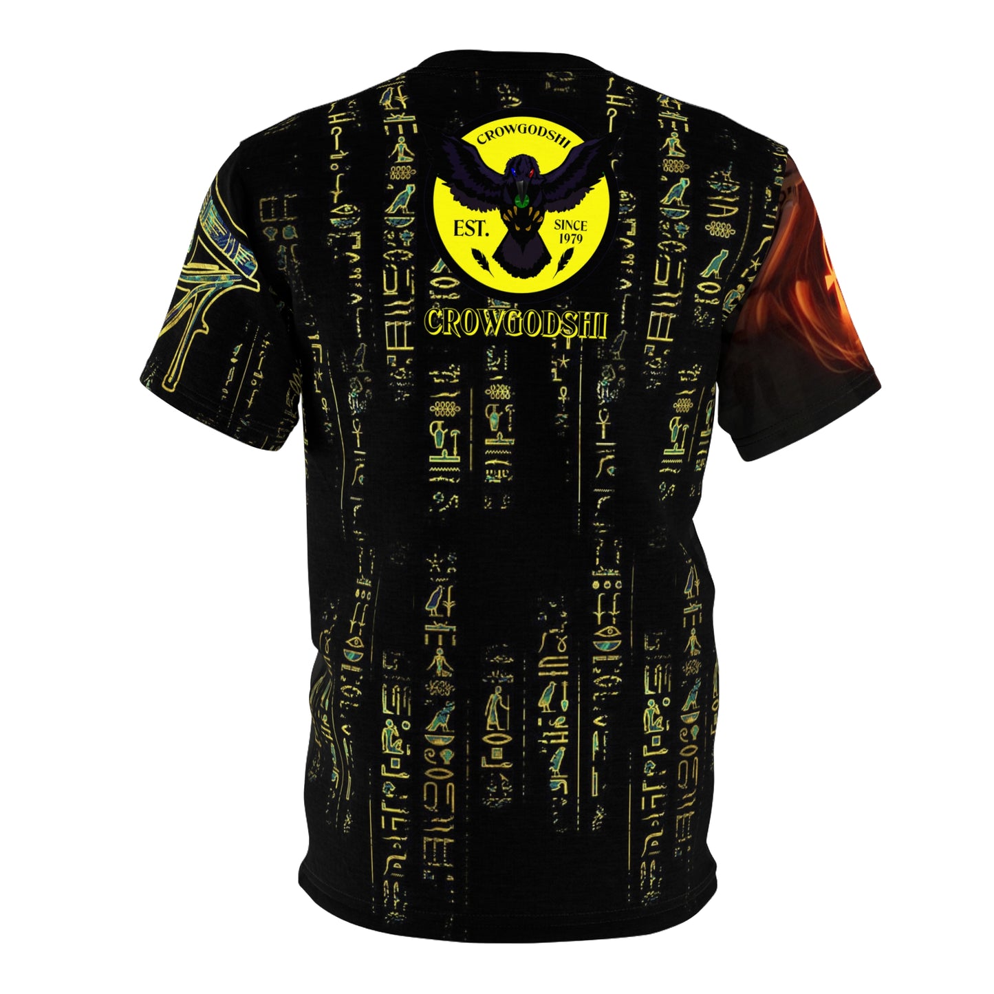 Crowgodshi Designer Anubis & Hieroglyphs Edition T-Shirt