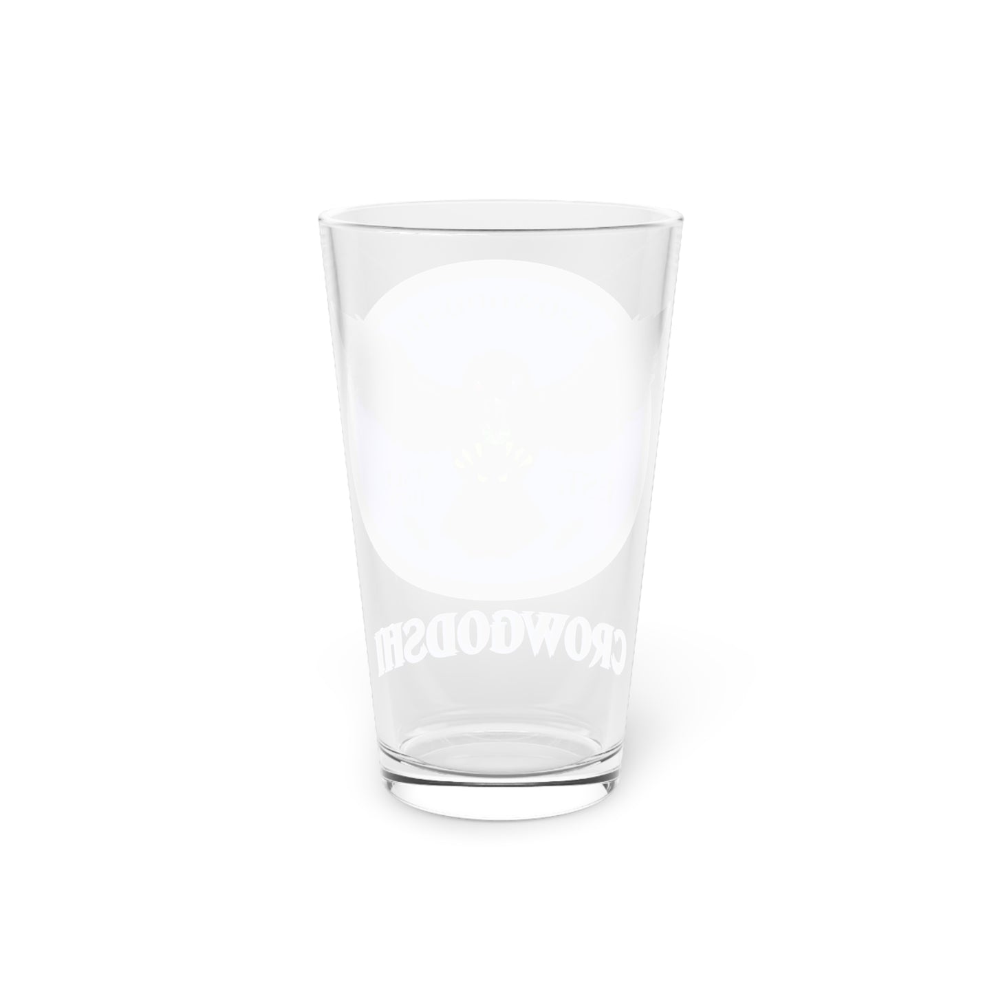 Duke Blue Logo Crowgodshi Pint Glass, 16oz