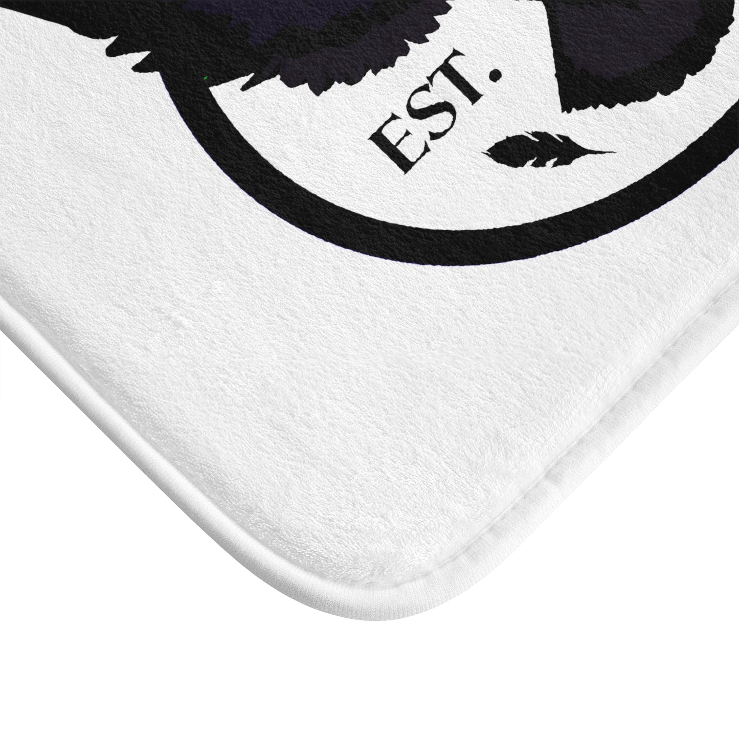 Crowgodshi First Generation Bath Mat, WHITE LOGO