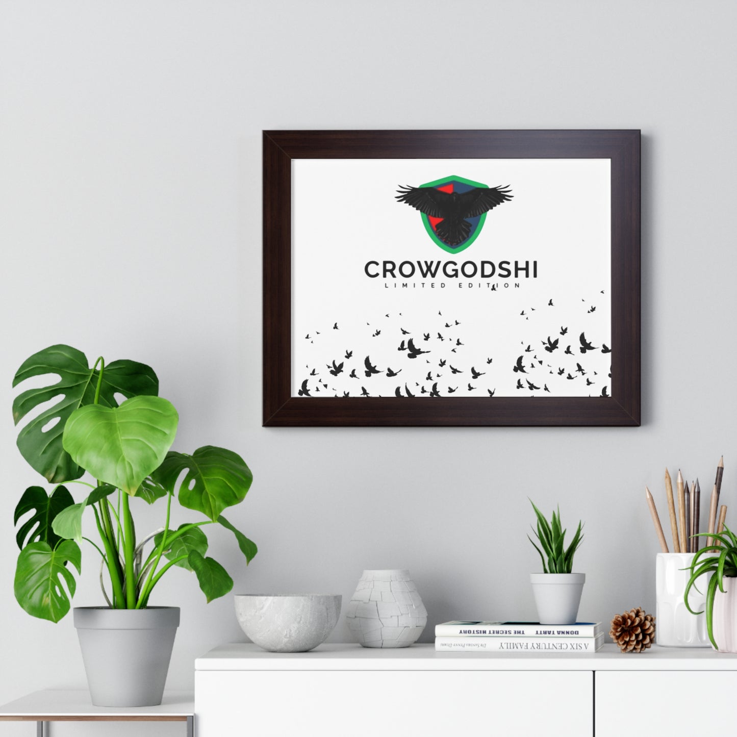 Limited Edition Crowgodshi Framed Horizontal Poster