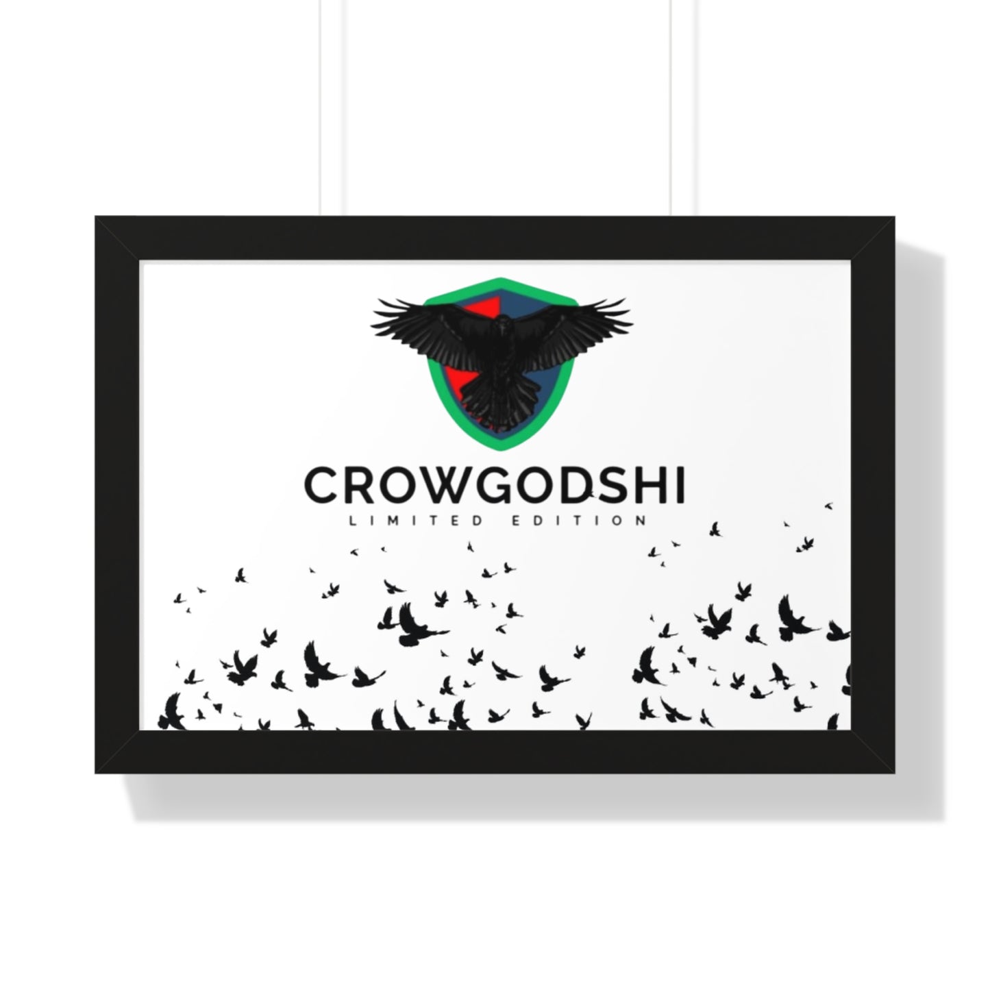 Limited Edition Crowgodshi Framed Horizontal Poster
