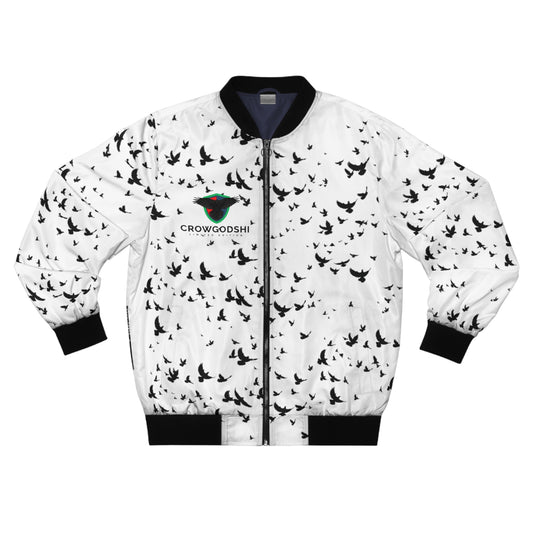 Crowgodshi Designer Bomber Jacket Flock of Crows