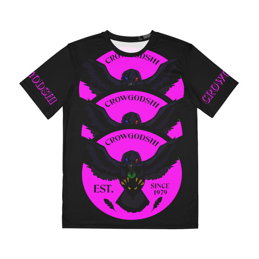 Special Edition Crowgodshi Designer T-shirt, PINK LOGO
