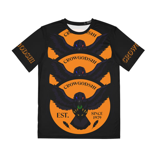 Special Edition Crowgodshi Designer T-shirt, ORANGE LOGO