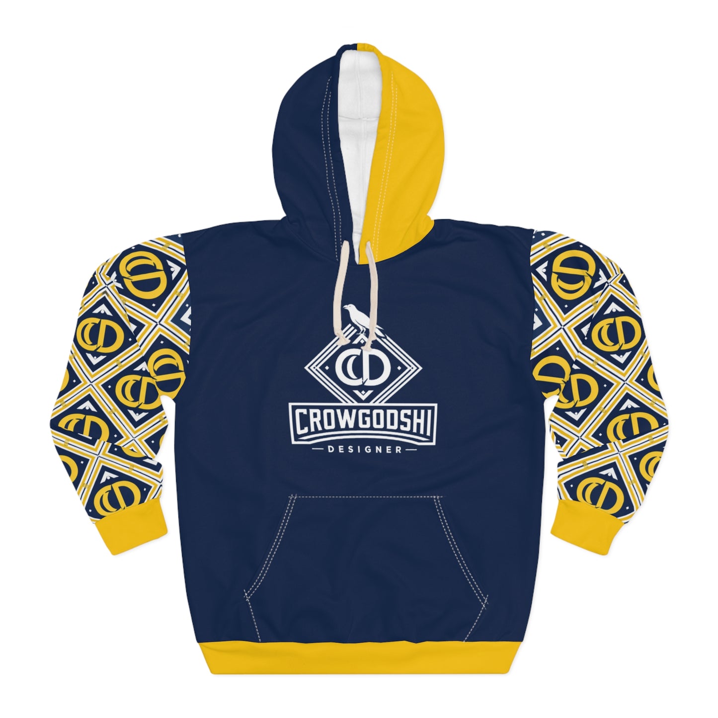 Crowgodshi Designer Signature Crest Hoodie