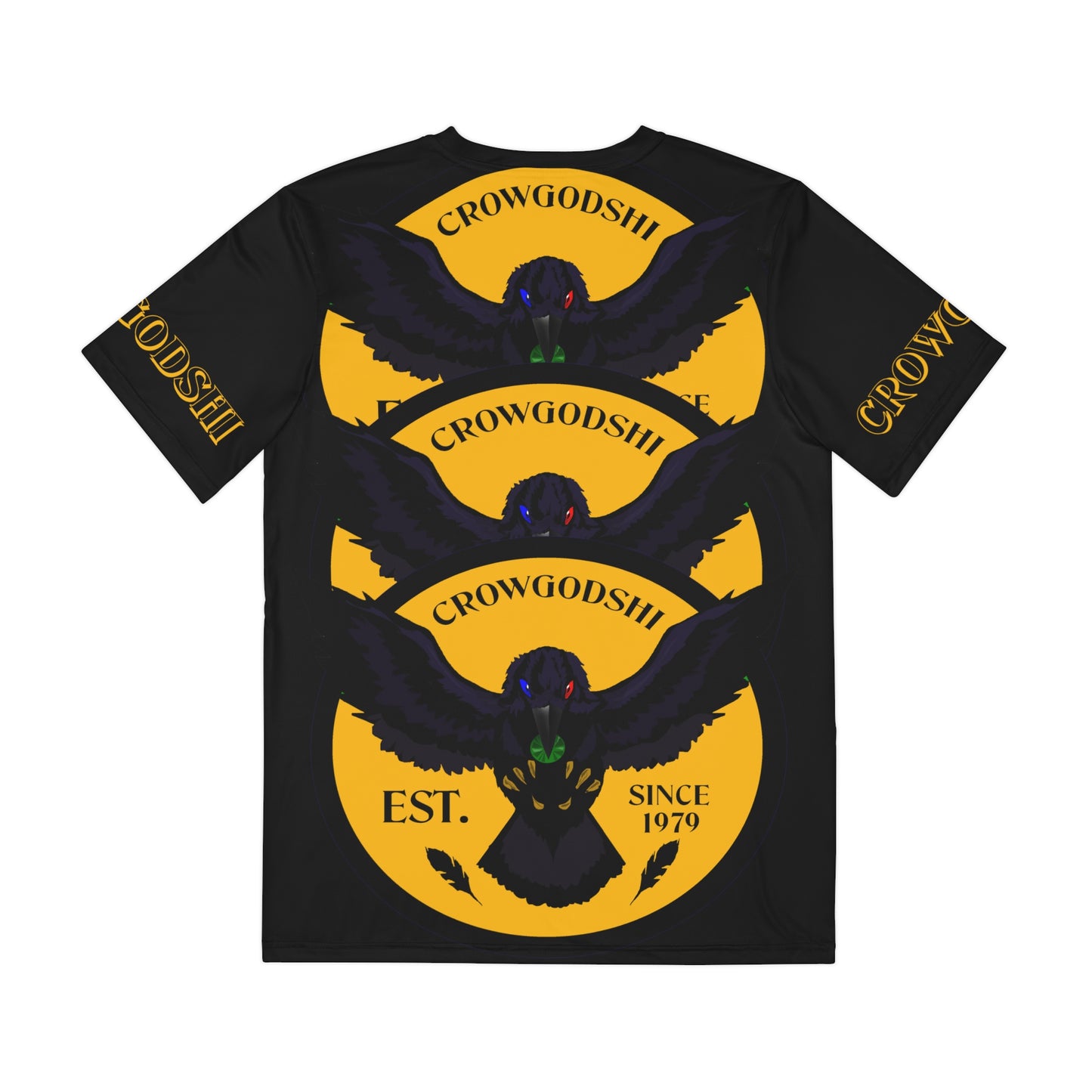 Special Edition Crowgodshi Designer T-shirt, GOLD LOGO