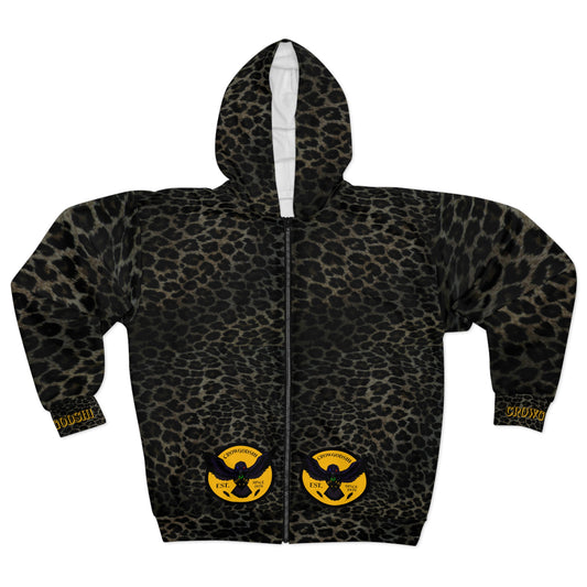 Crowgodshi Designer Jaguar Zipped Hoodie