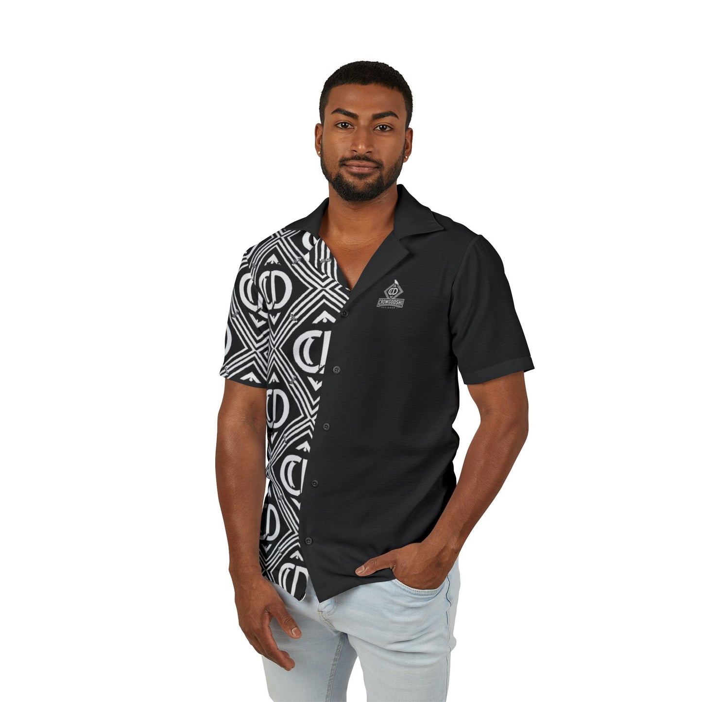 Crowgodshi Designer Tropical Hawaiian Shirt