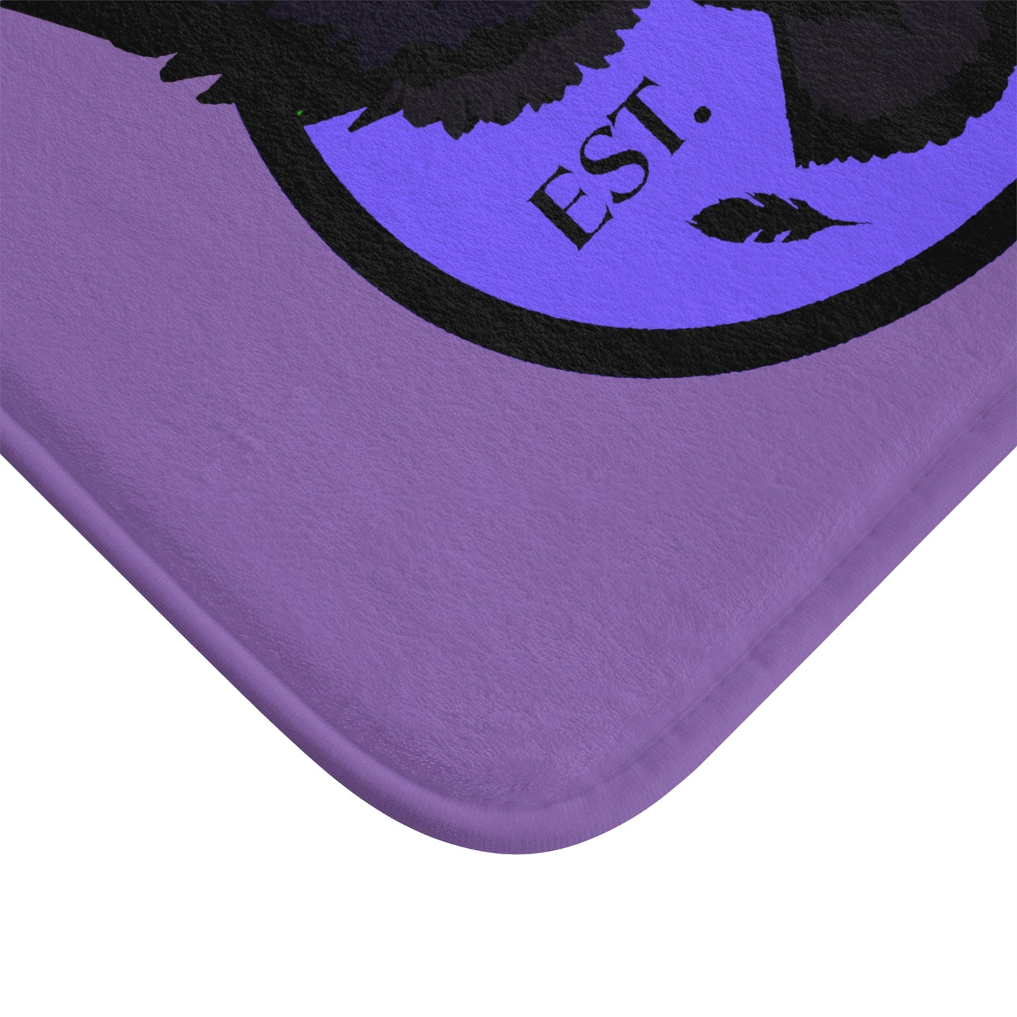 Crowgodshi First Generation Bath Mat, PURPLE LOGO