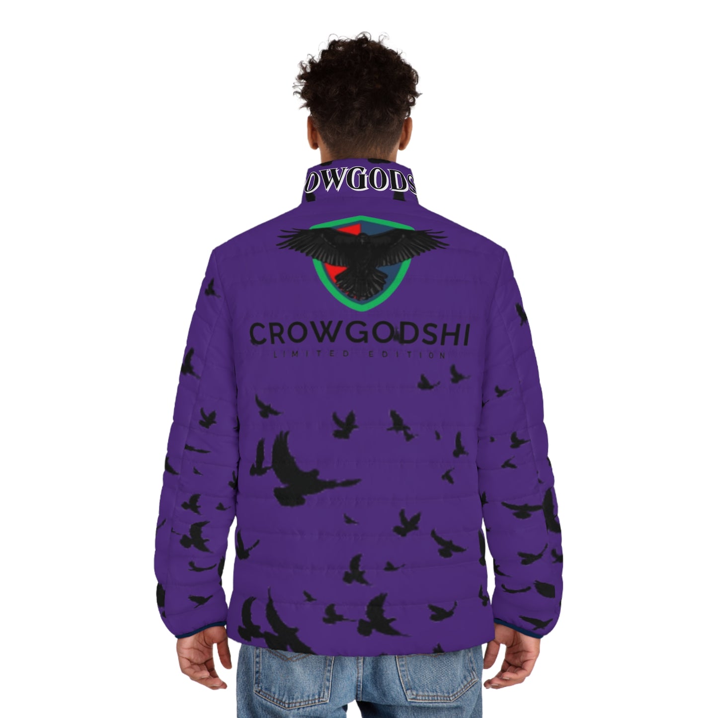 Crowgodshi Limited Edition Men's Puffer Jacket (PURPLE)