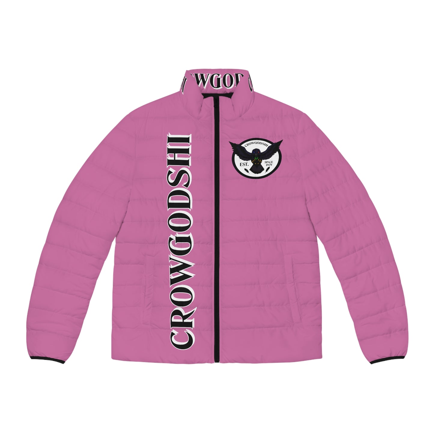 Men's CROWGODSHI Puffer Jacket, LIGHT PINK