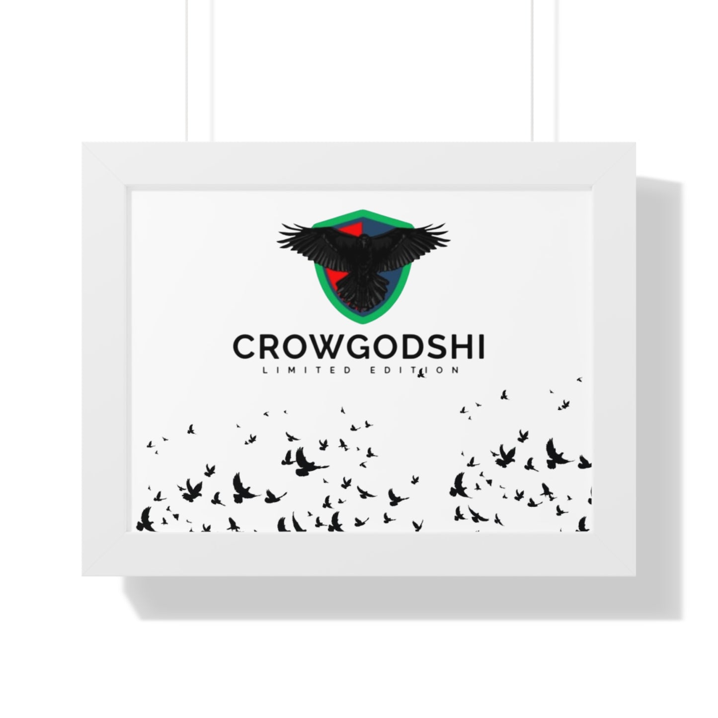 Limited Edition Crowgodshi Framed Horizontal Poster