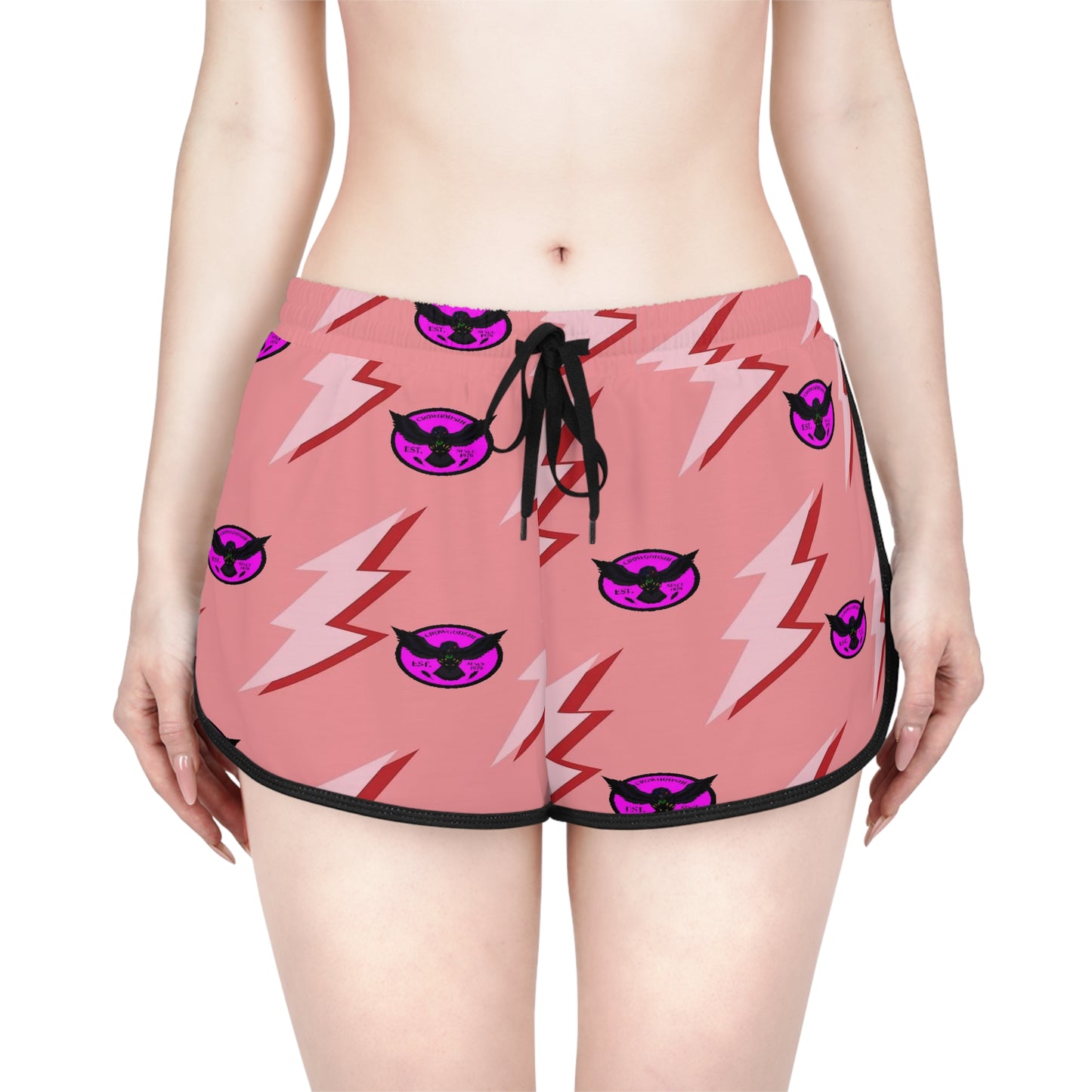 Crowgodshi Designer Pink Lightning Shorts