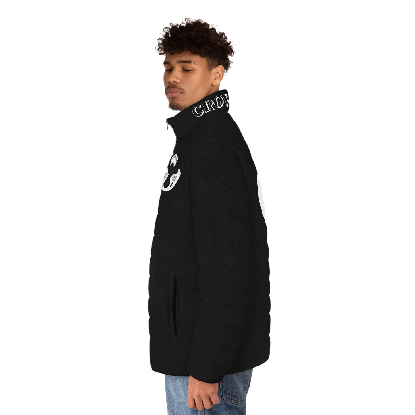 3rd Generation Men's CROWGODSHI Puffer Jacket, BLACK
