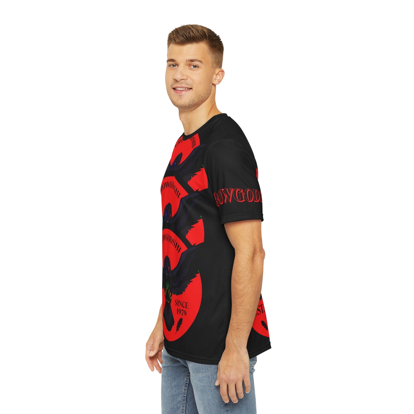 Special Edition Crowgodshi Designer T-shirt, RED LOGO