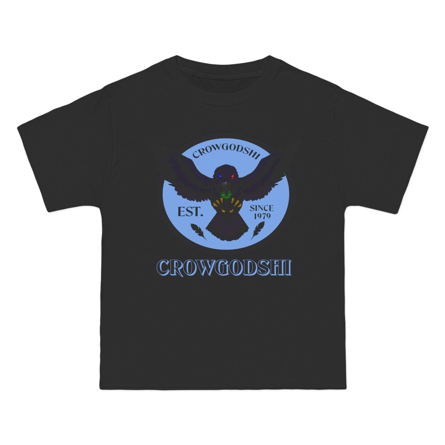 Crowgodshi First Generation Limited Edition Beefy-T®, CAROLINA BLUE LOGO