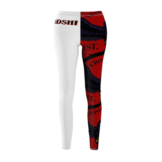 Women's Crowgodshi First Generation Limited Edition Leggings, BURGUNDY LOGO