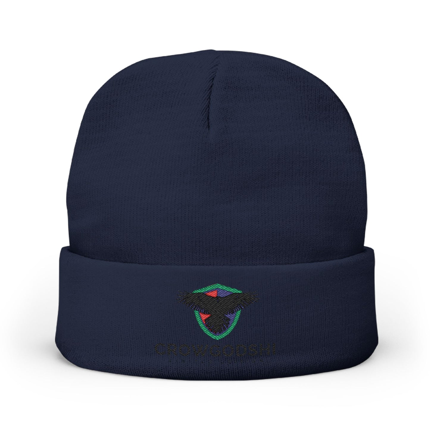 CROWGODSHI Stylish Embroidered Knit Beanie