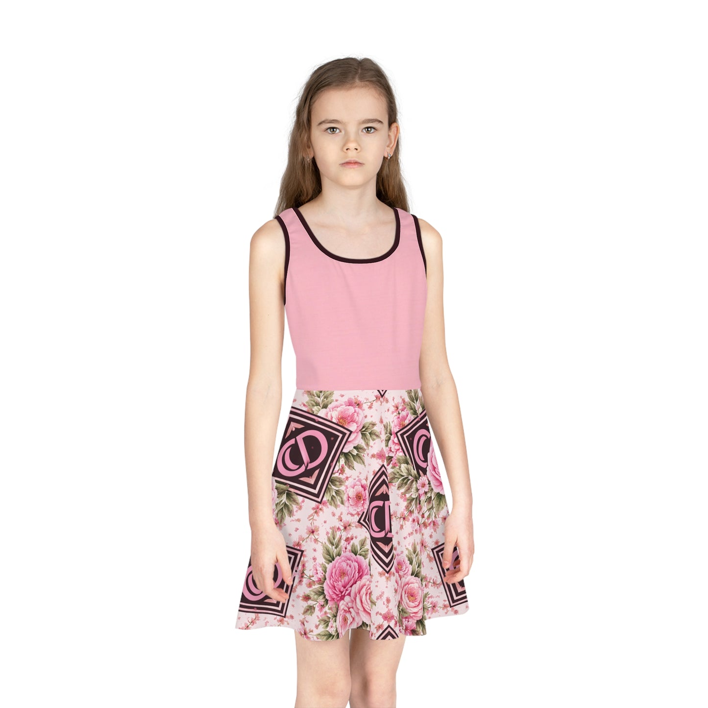 Crowgodshi Designer Girls' Sleeveless Sundress