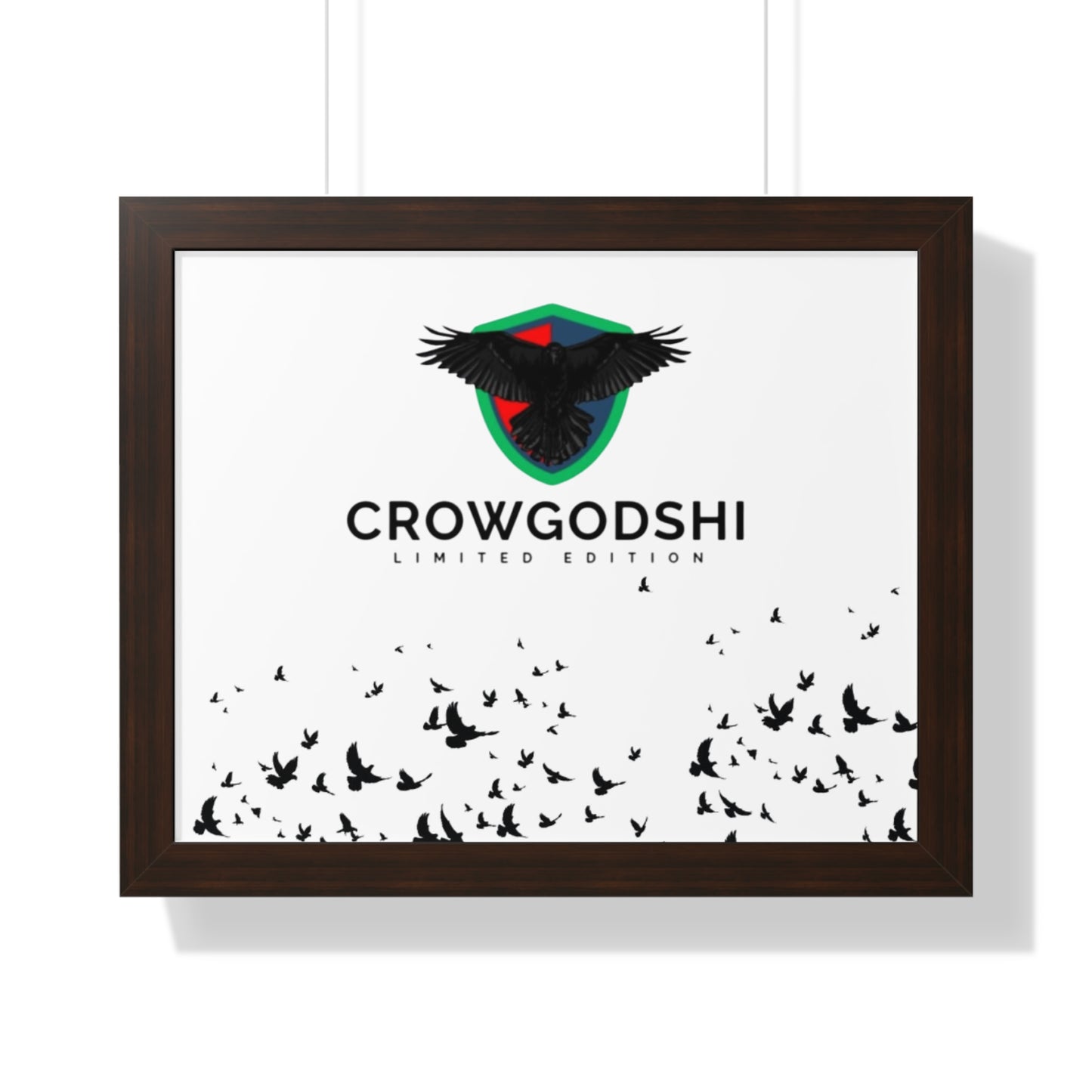 Limited Edition Crowgodshi Framed Horizontal Poster
