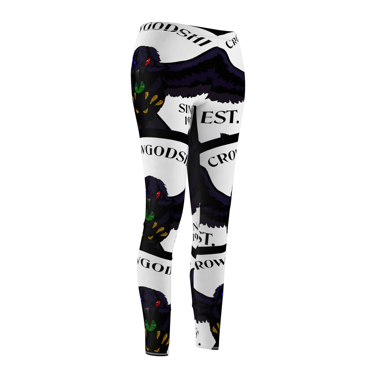 Women's Crowgodshi First Generation #2 Limited Edition Leggings, WHITE LOGO
