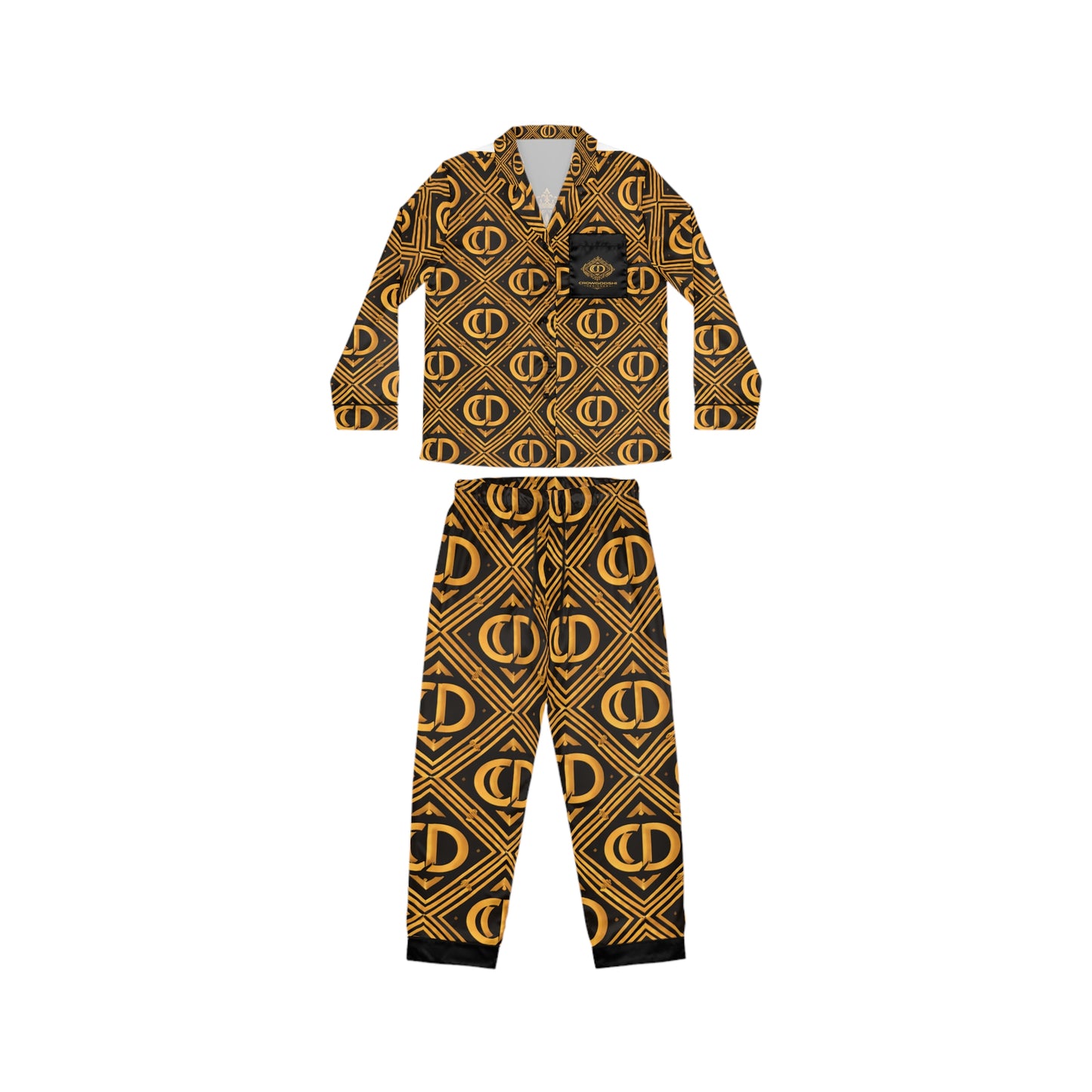 Crowgodshi Designer Satin Pajama Set