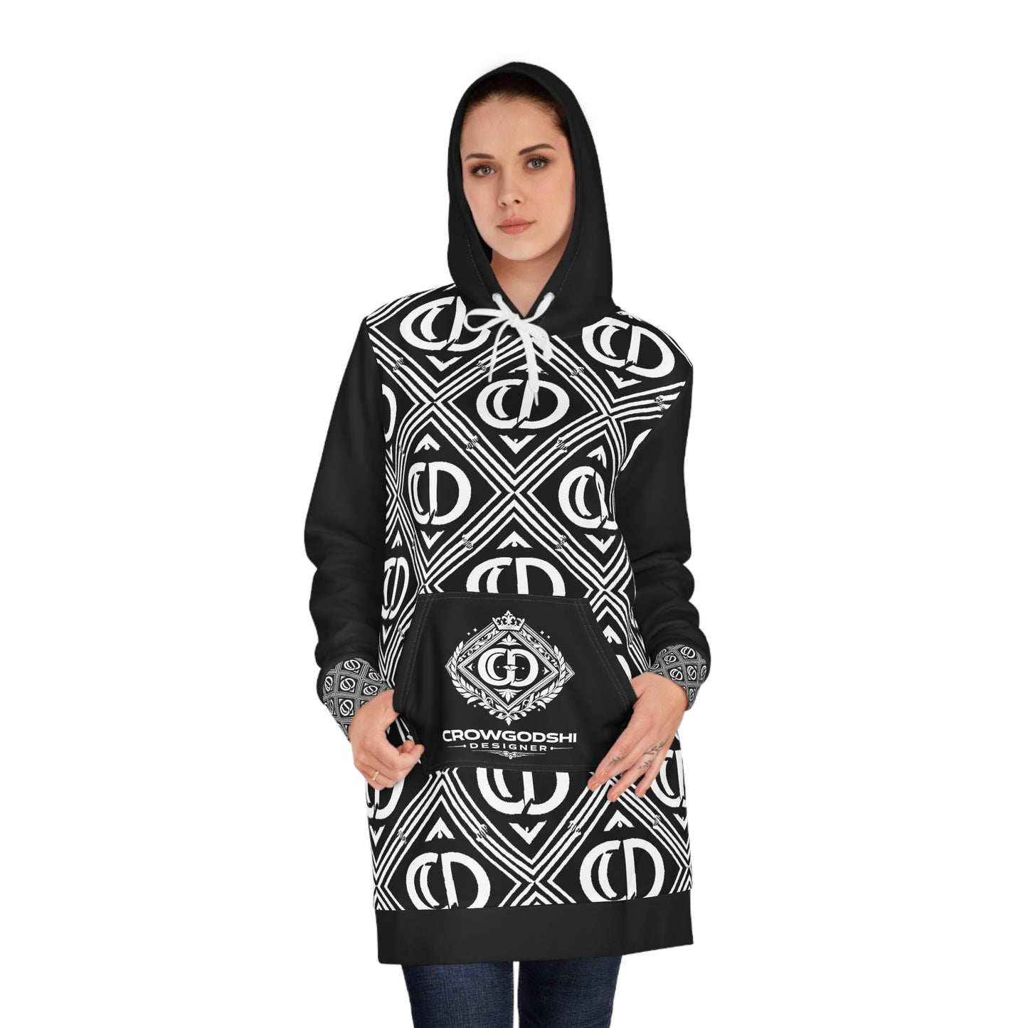 Crowgodshi Designer Hoodie Dress