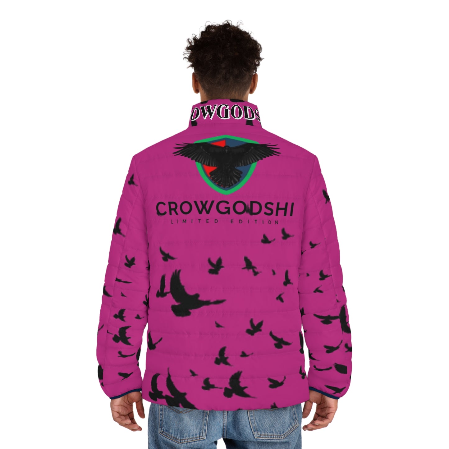 Crowgodshi Limited Edition Men's Puffer Jacket (PINK)