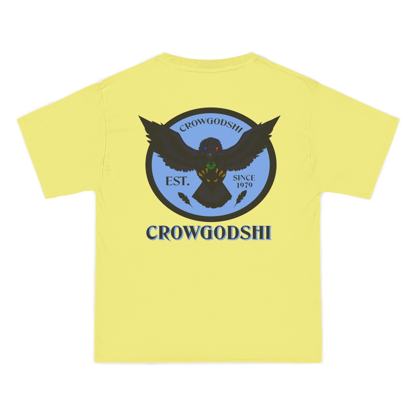 Crowgodshi First Generation Limited Edition Beefy-T®, CAROLINA BLUE LOGO
