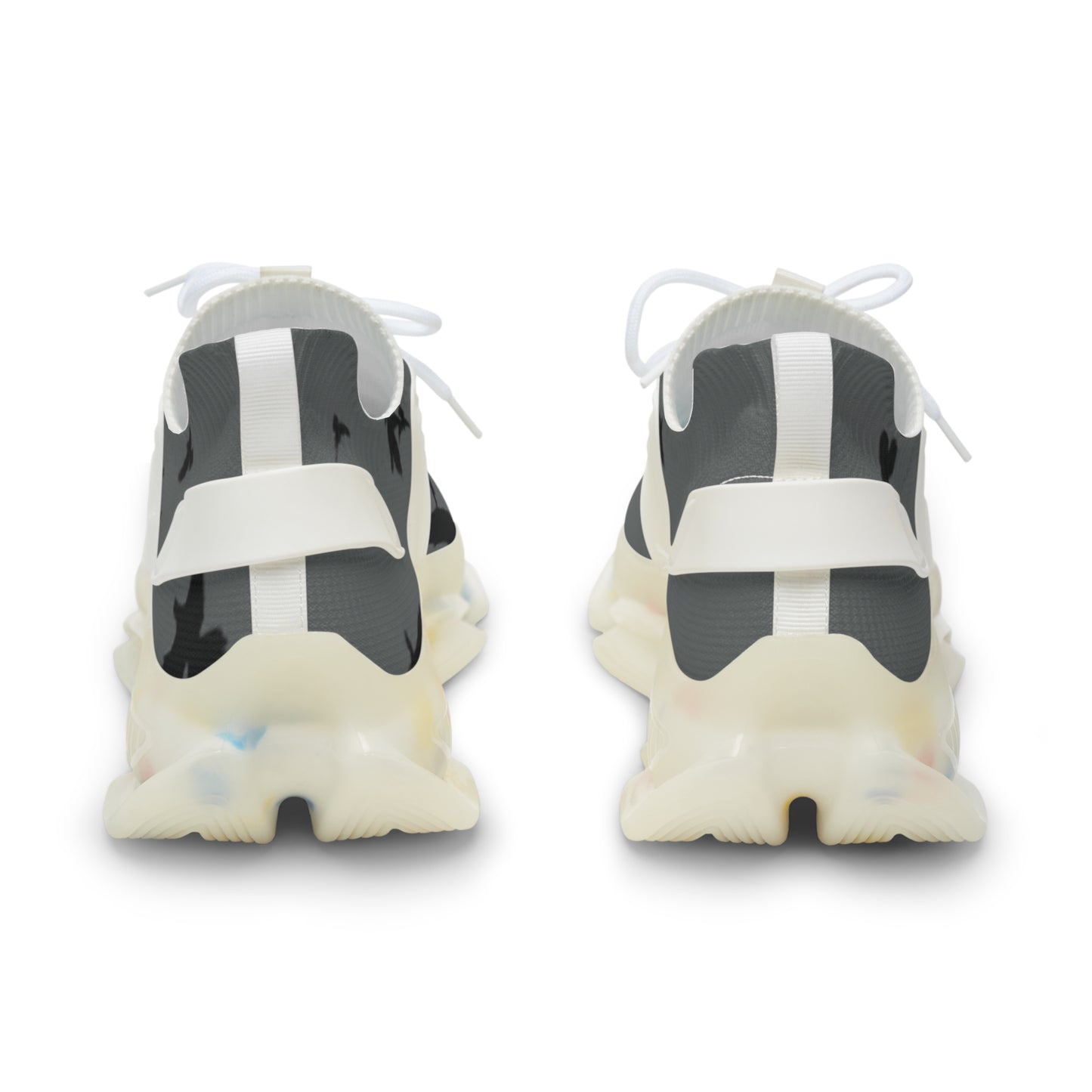 Crowgodshi Mesh Sneakers with Artistic Bird Print