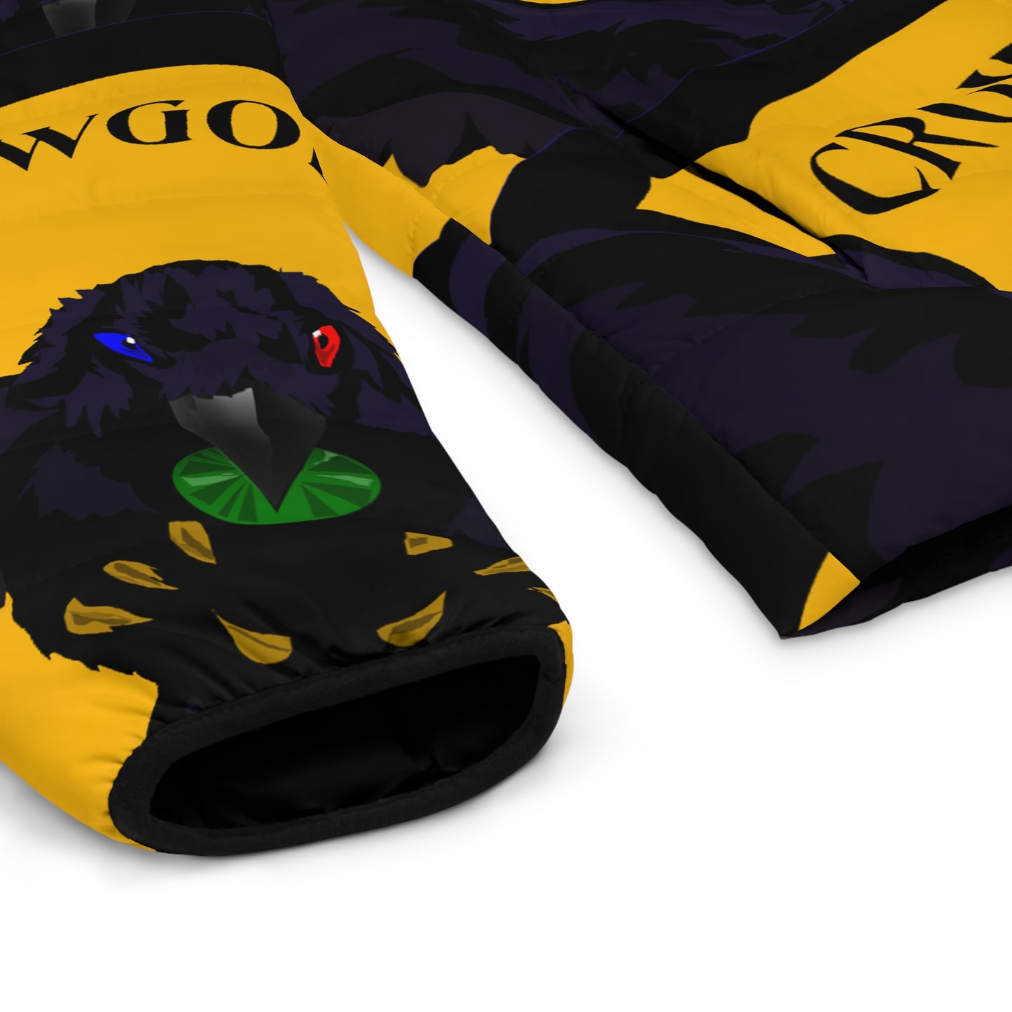 Men's Special Edition Crowgodshi Puffer Jacket, GOLD LOGO