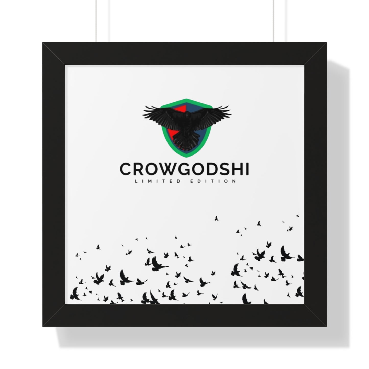 Limited Edition Crowgodshi Framed Horizontal Poster