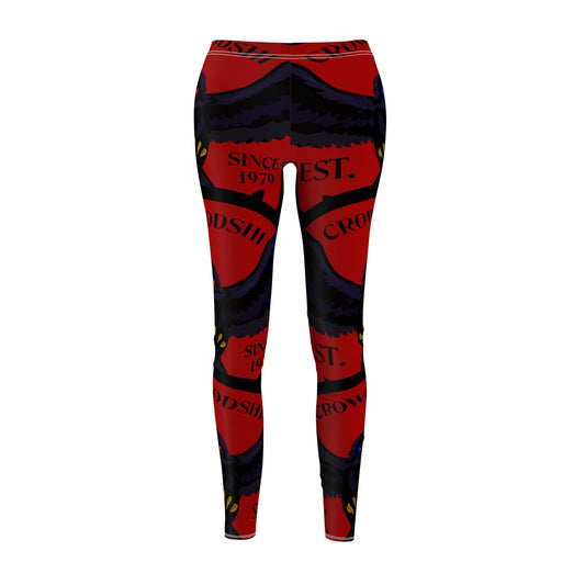 Women's Crowgodshi First Generation #2 Limited Edition Leggings, BURGUNDY LOGO