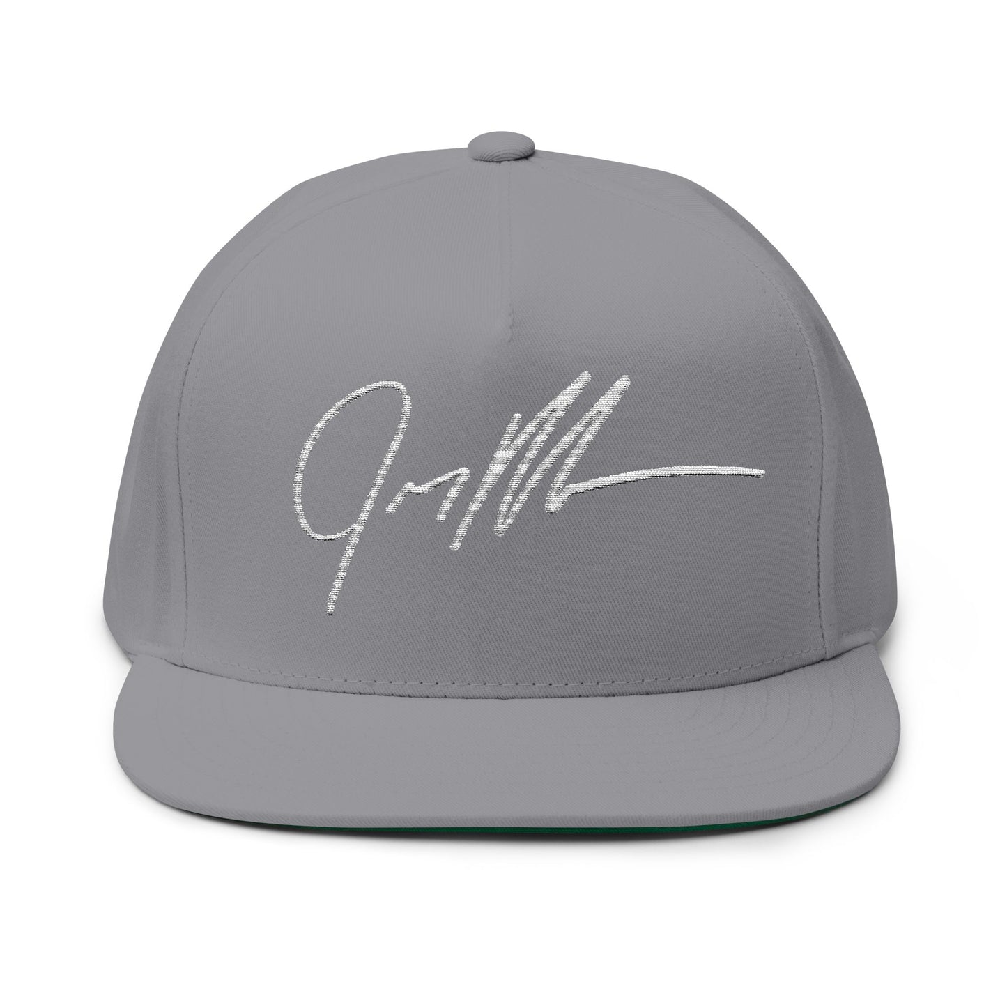 Crowgodshi Designer Signature Flat Bill Cap
