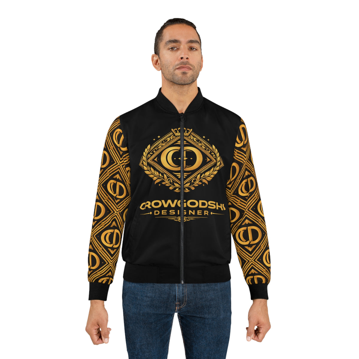 CrowGodShi Designer Bomber Jacket