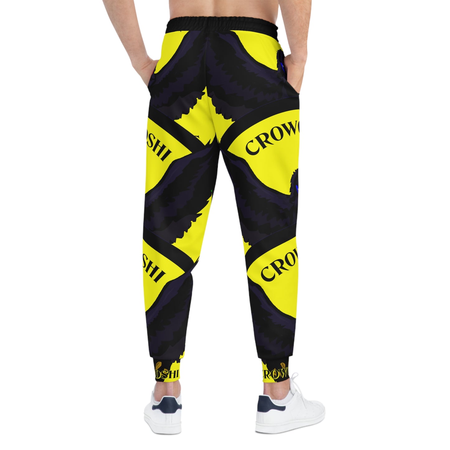 Crowgodshi 3rd GEN Athletic Joggers, YELLOW LOGO