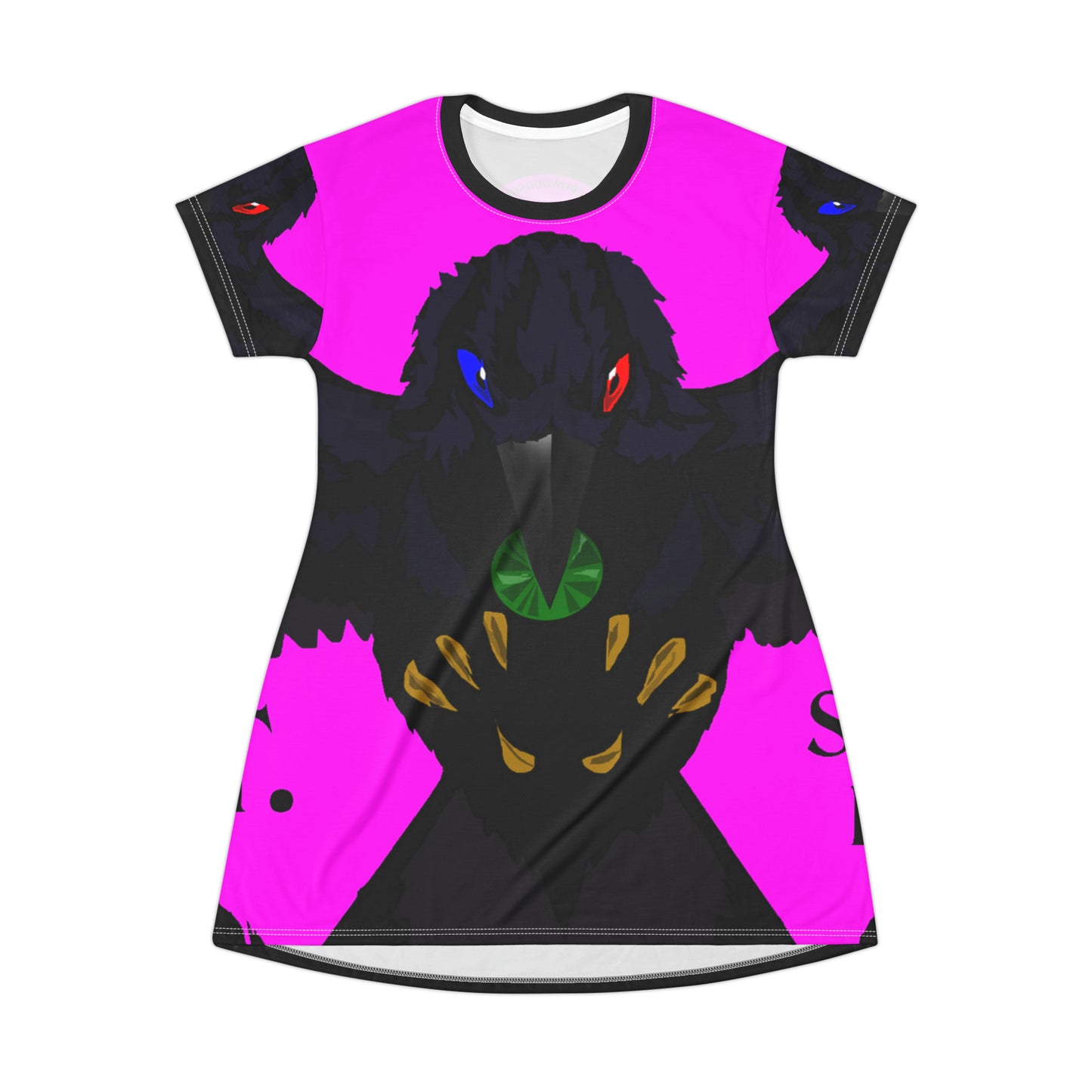 Crowgodshi First Generation T-Shirt Dress, PINK LOGO