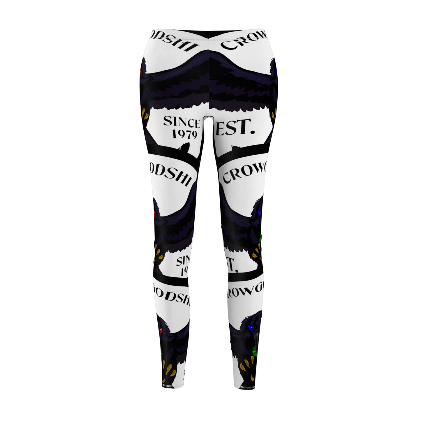 Women's Crowgodshi First Generation #2 Limited Edition Leggings, WHITE LOGO