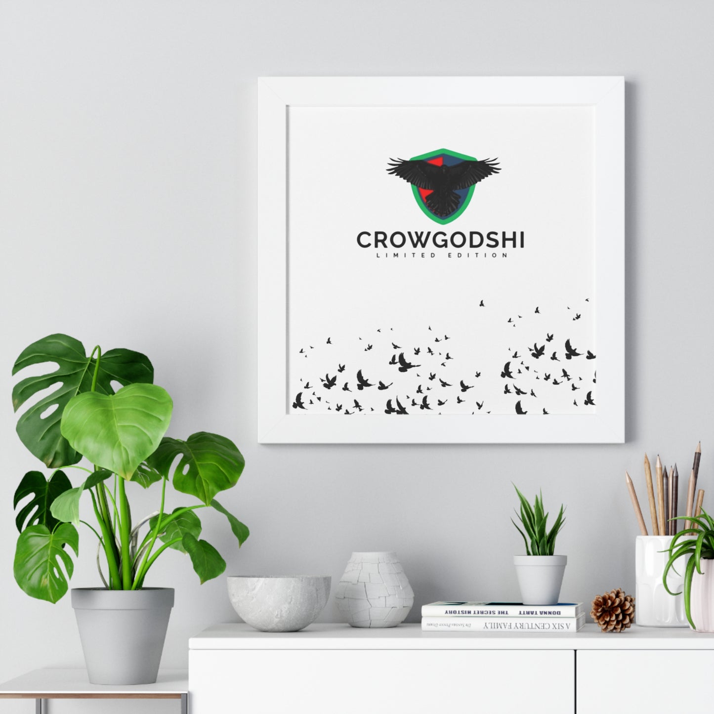 Limited Edition Crowgodshi Framed Horizontal Poster